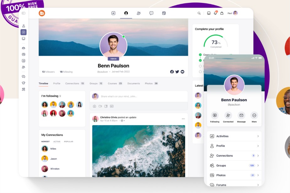 BuddyBoss for Online Communities - tema buddypress