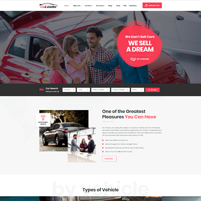 plantilla WordPress para concesionarios de coches