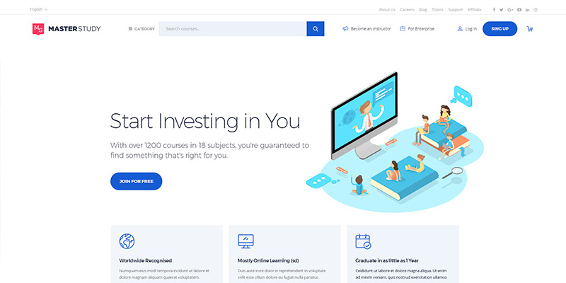 masterstudy-plantilla-wordpress-educativa