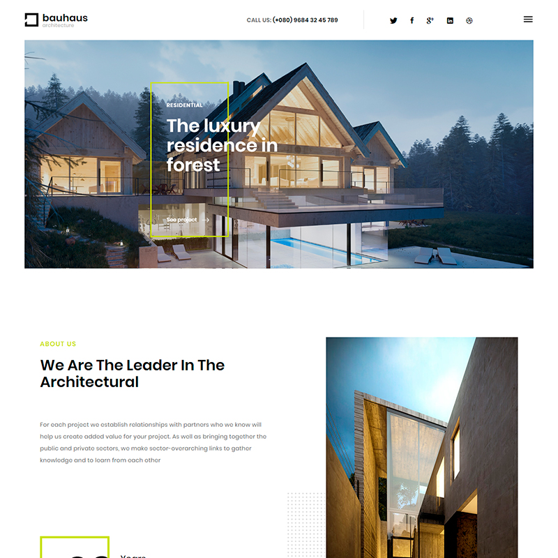 plantilla WordPress para empresas arquitectura