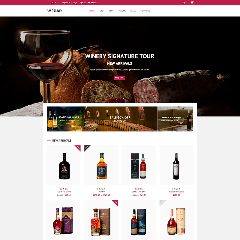 tema wordpress para viñedos y bodegas online