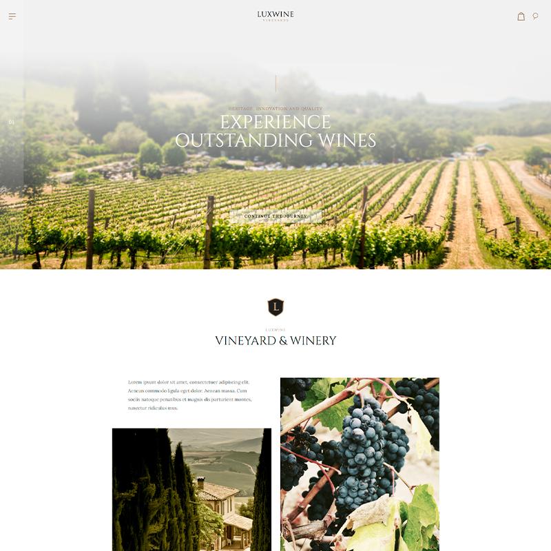 tema wordpress para viñedos y bodegas